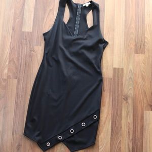 Black Cocktail Dress w Gromets Sz Lg